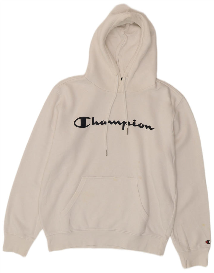 Champion Herren-Kapuzenpullover mit Grafik, mittelweiße Baumwolle