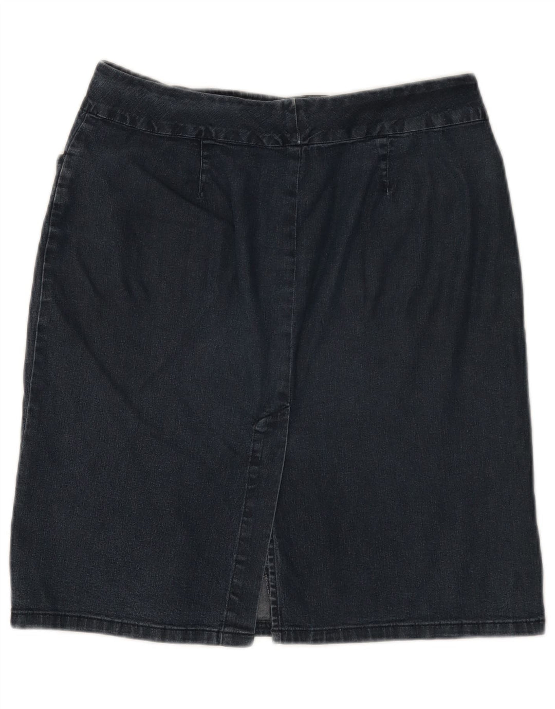 Benetton Damen Jeansrock IT 44 Medium W28 Marineblaue Baumwolle