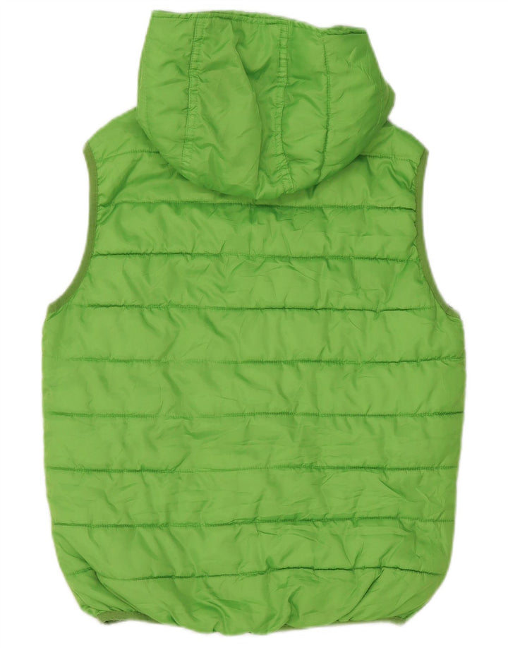 Champion Wattierte Weste mit Kapuze für Jungen, 9–10 Jahre, grünes Polyester