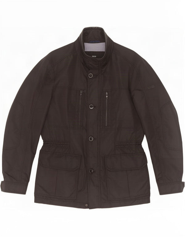 Hugo Boss Herren Utility-Jacke EU 50 Large Schwarz Polyamid