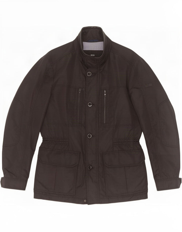 Hugo Boss Herren Utility-Jacke EU 50 Large Schwarz Polyamid