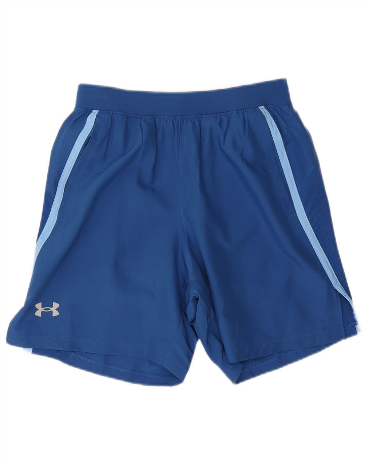 Under Armour Herren Sportshorts Small Blau Polyester
