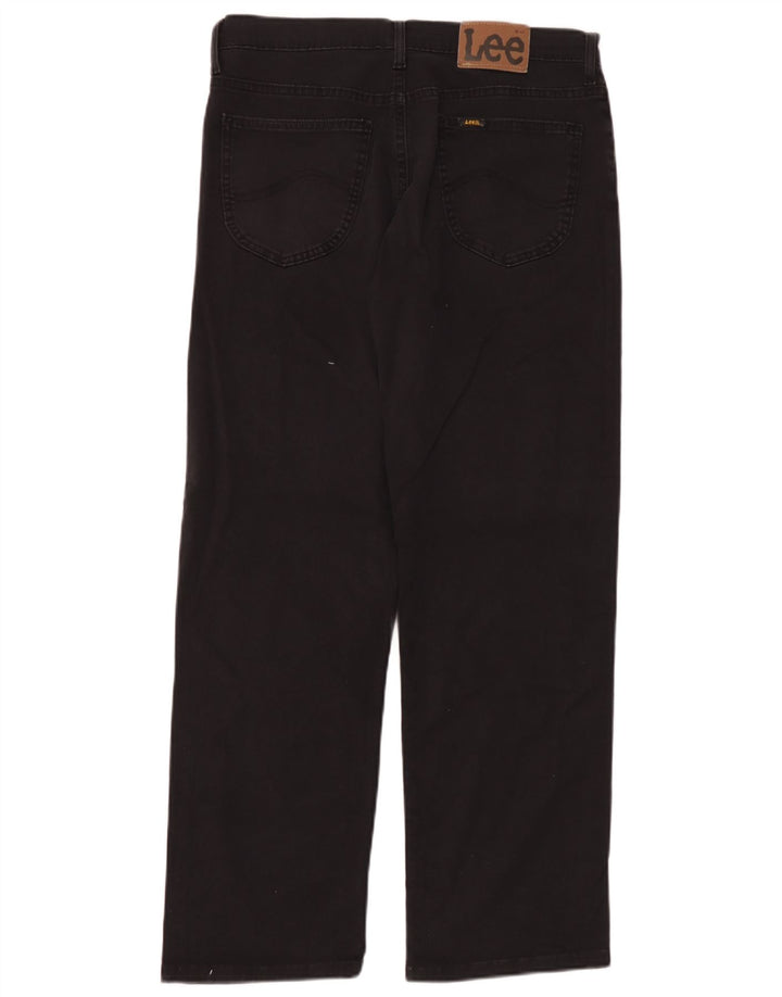 Lee Herren Straight Jeans W34 L30 Schwarz