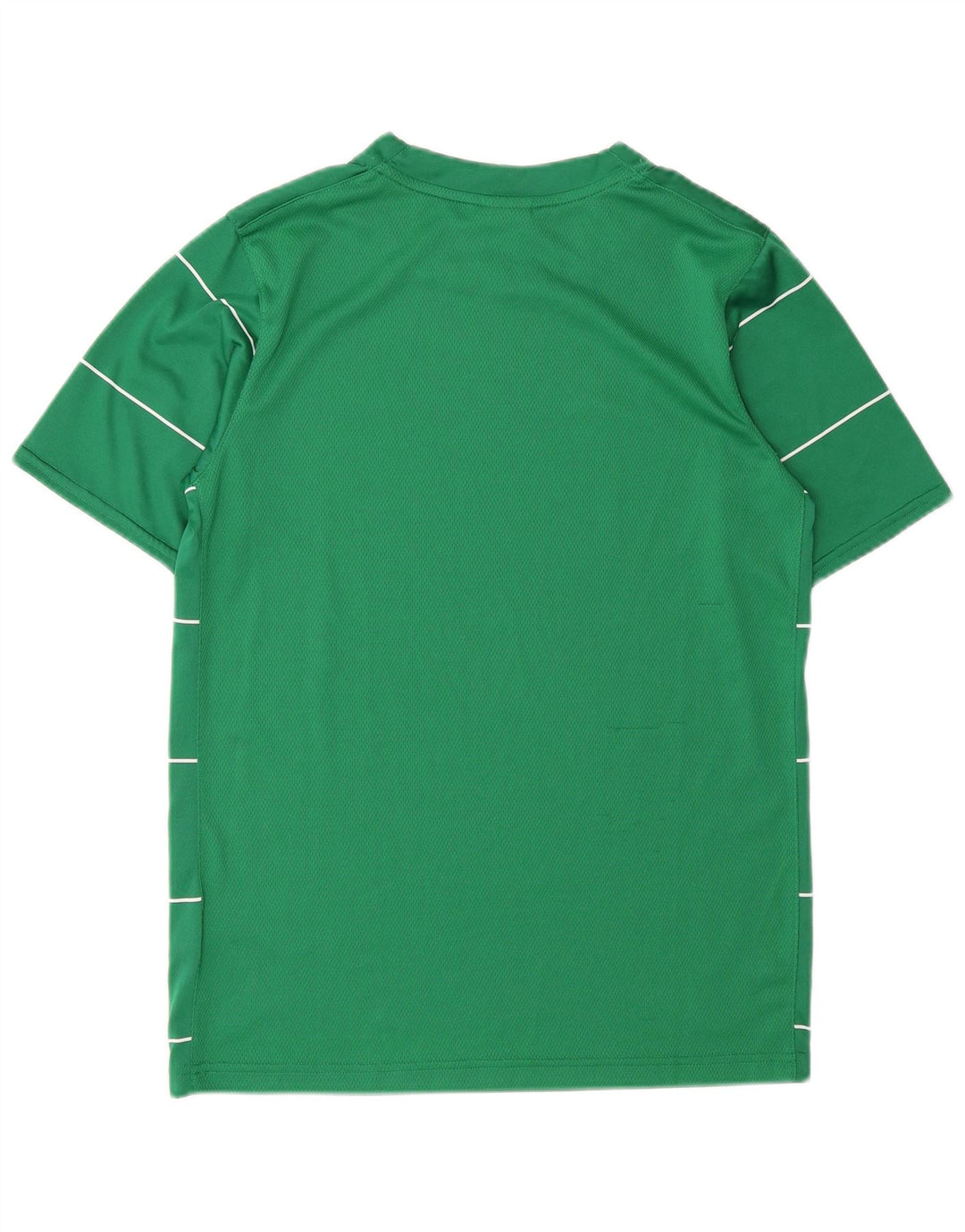 Nike Jungen-T-Shirt mit Grafik, 12–13 Jahre, groß, grün gestreift, Polyester