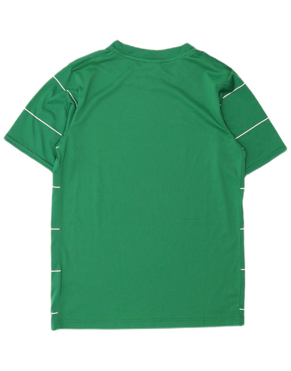 Nike Jungen-T-Shirt mit Grafik, 12–13 Jahre, groß, grün gestreift, Polyester