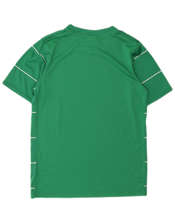 Nike Jungen-T-Shirt mit Grafik, 12–13 Jahre, groß, grün gestreift, Polyester