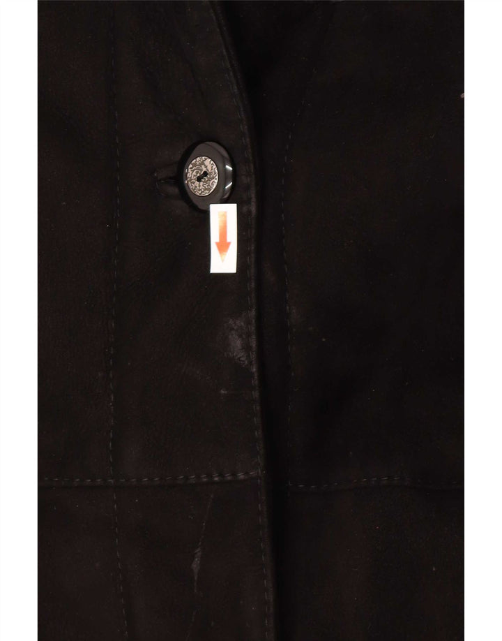 Robrik Damen Shearling Cape Mantel IT 44 Mittelbraun