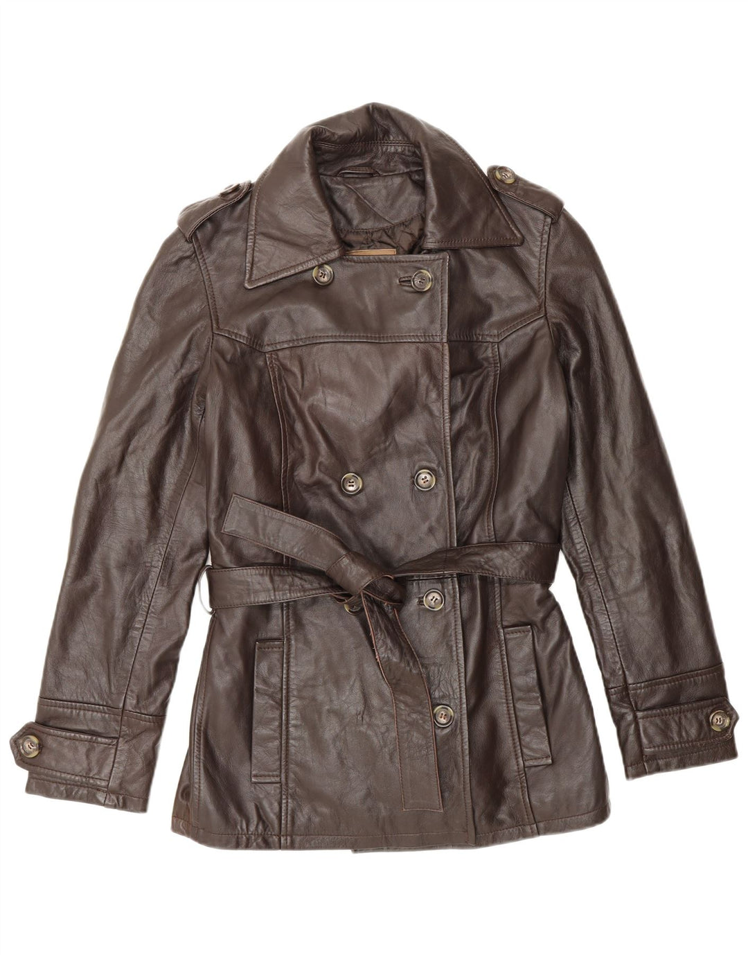 Conbipel Damen-Militär-Zweireiherjacke IT 42 Mittelbraun