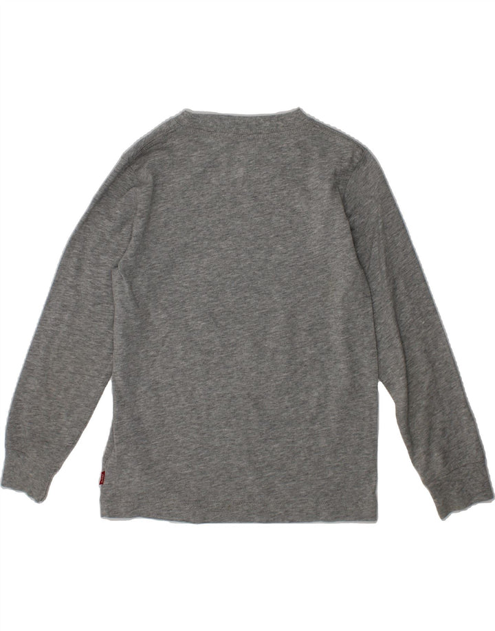 LEVI'S Boys Graphic Top Long Sleeve 5-6 Years Grey Cotton Vintage Levi's and Second-Hand Levi's from Messina Hembry 