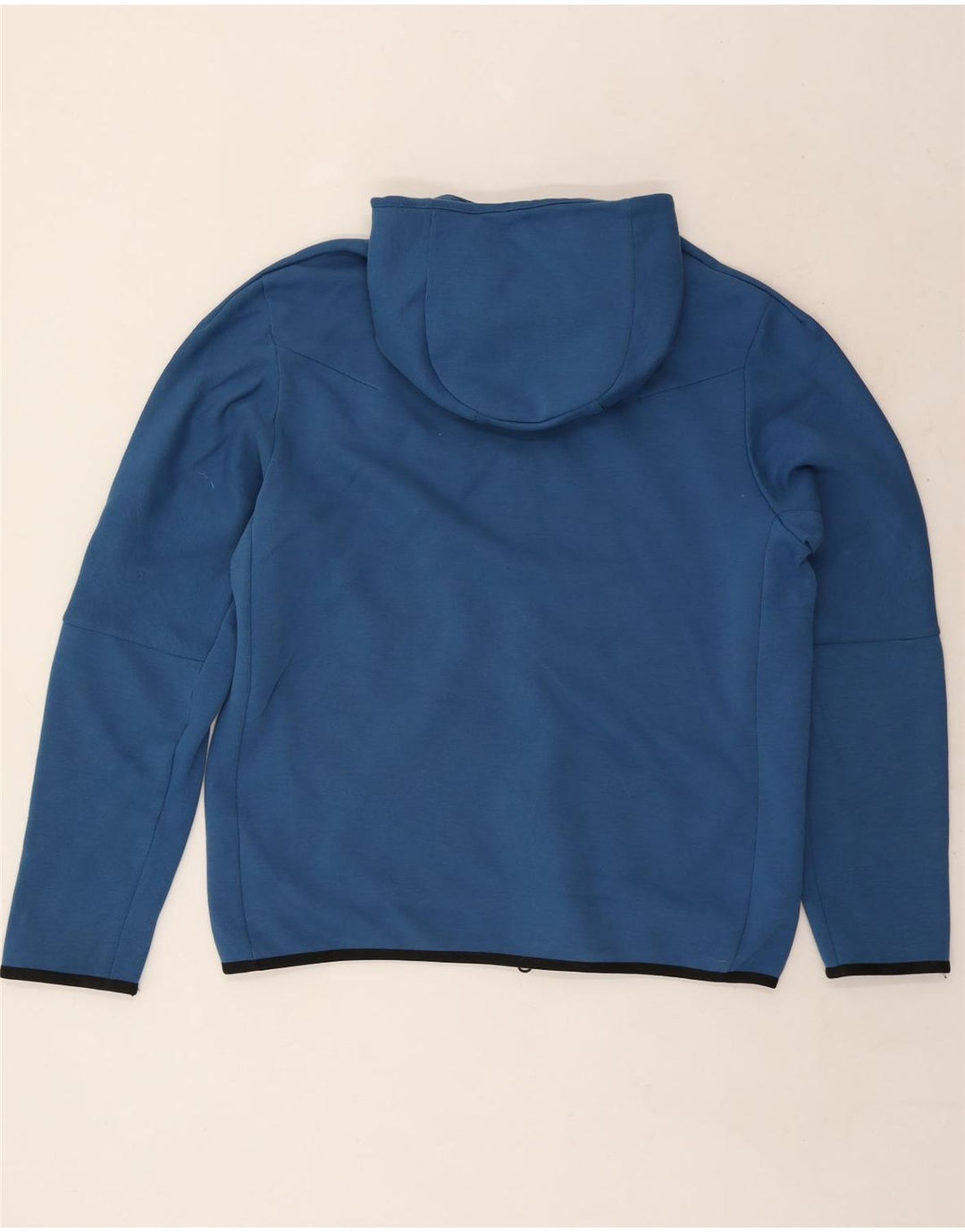 Nike Herren-Kapuzenpullover mit Reißverschluss, groß, blau gestreift, Baumwolle