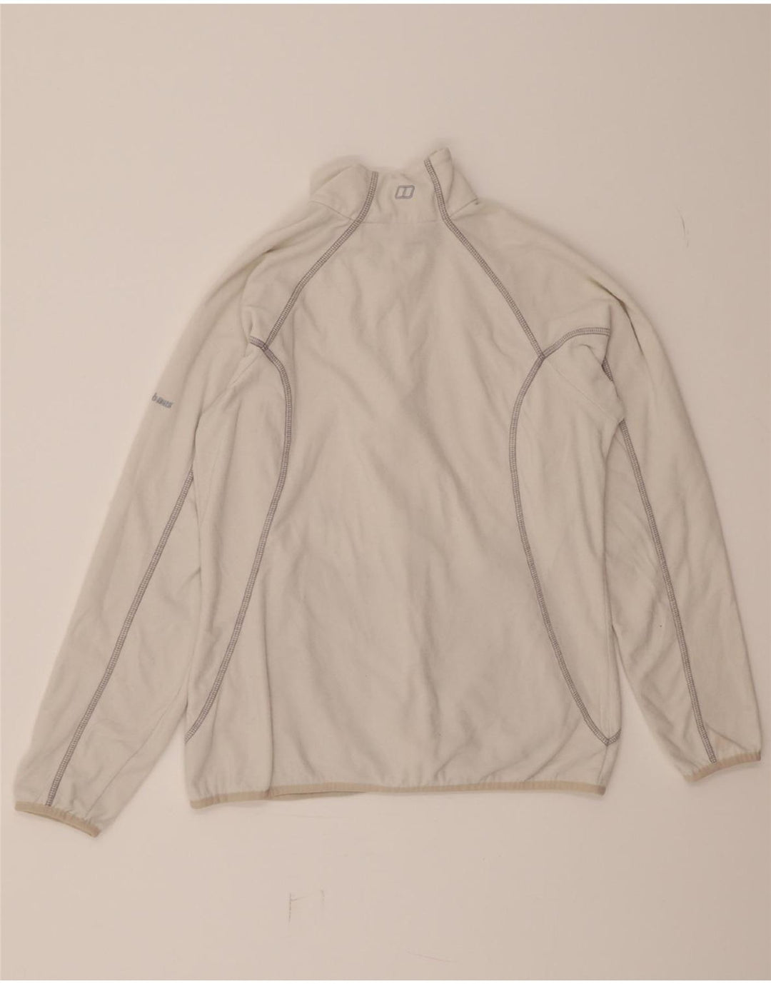 BERGHAUS Womens Fleece Jacket UK 12 Medium White Polyester Vintage Berghaus and Second-Hand Berghaus from Messina Hembry 