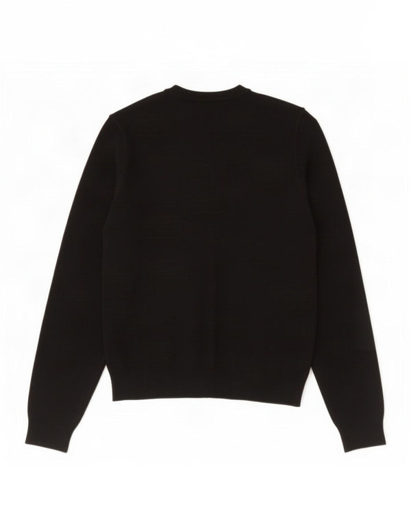 Marks & Spencer Damen Crop Cardigan Pullover UK 12 Mittelschwarze Viskose