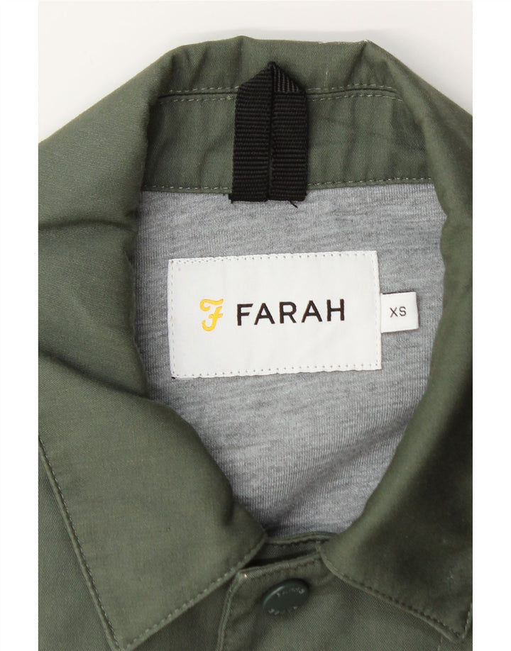 FARAH Herren Bomberjacke UK 34 XS Grün Polyester