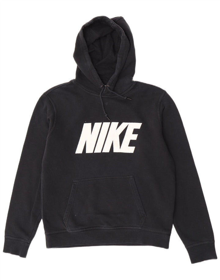 Nike Herren-Kapuzenpullover mit Grafik, mittelschwarz, Baumwolle