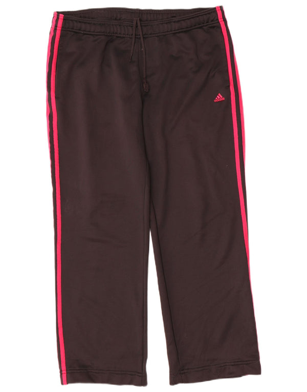 Adidas Damen Climalite Trainingshose UK 16/18 Large Schwarz Polyester