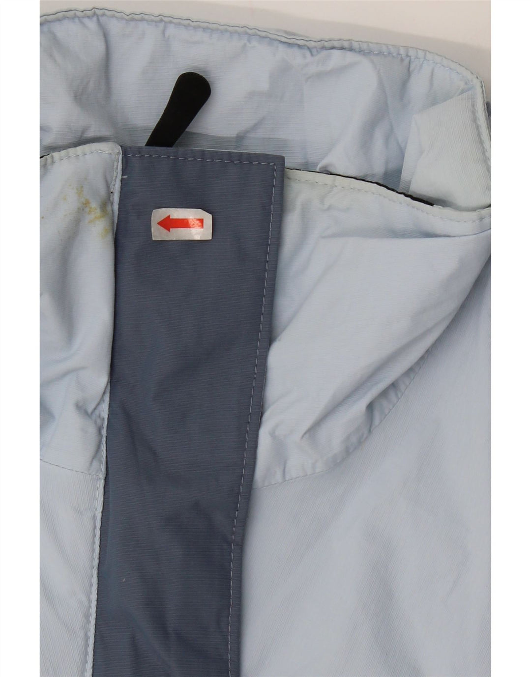 COLUMBIA Womens Windbreaker Jacket UK 14 Medium Blue Colourblock Nylon Vintage Columbia and Second-Hand Columbia from Messina Hembry 