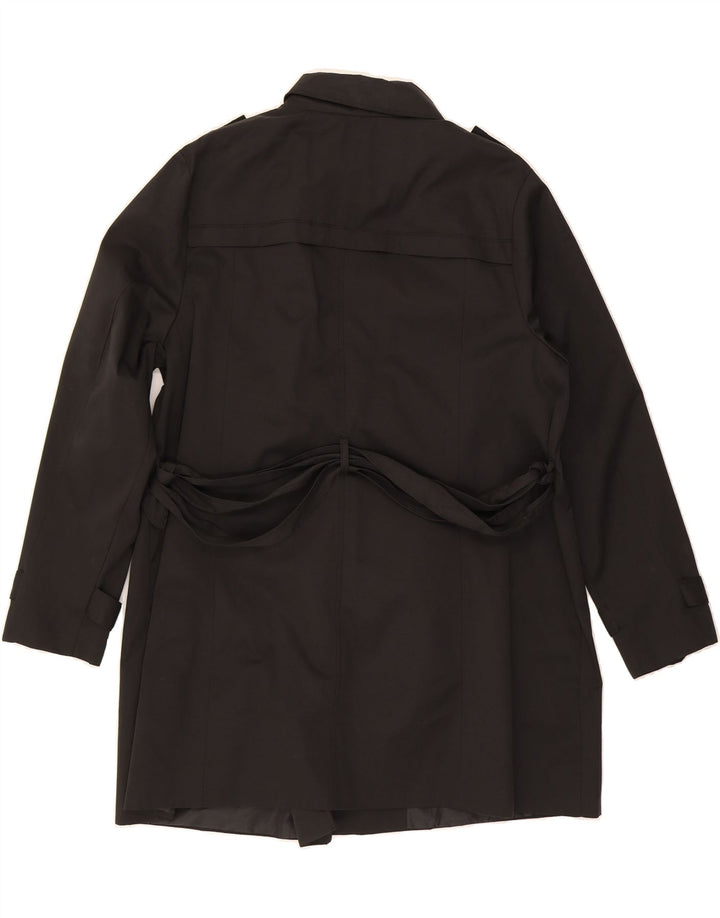 JANINA Womens Military Double Breasted Coat IT 50 XL Black Vintage JANINA and Second-Hand JANINA from Messina Hembry 