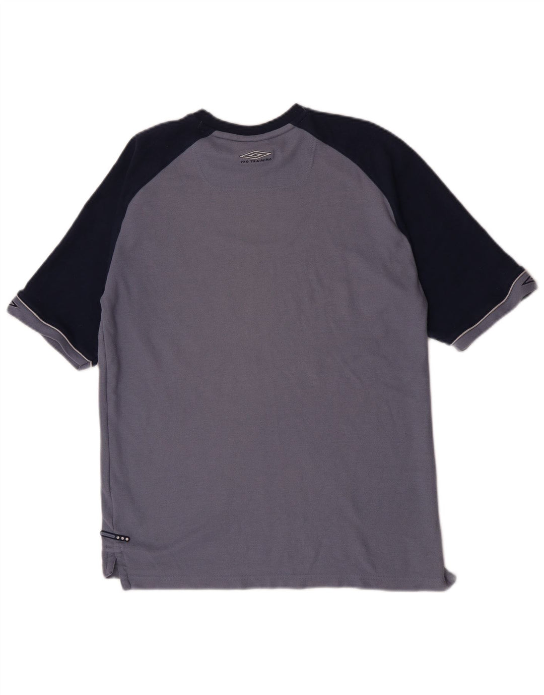 Umbro Herren-T-Shirt-Oberteil, großes blaues Farbblock-Polyester