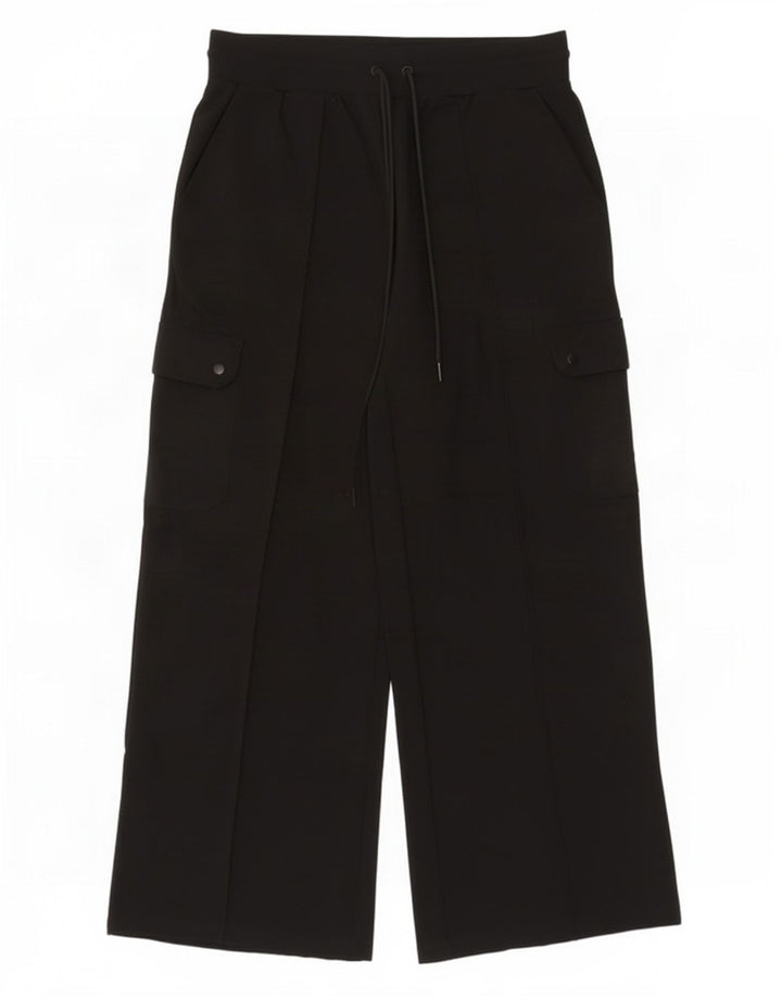 Marks & Spencer Damen Cargo-Trainingshose, Gr. 14, Größe L, Schwarz, Viskose