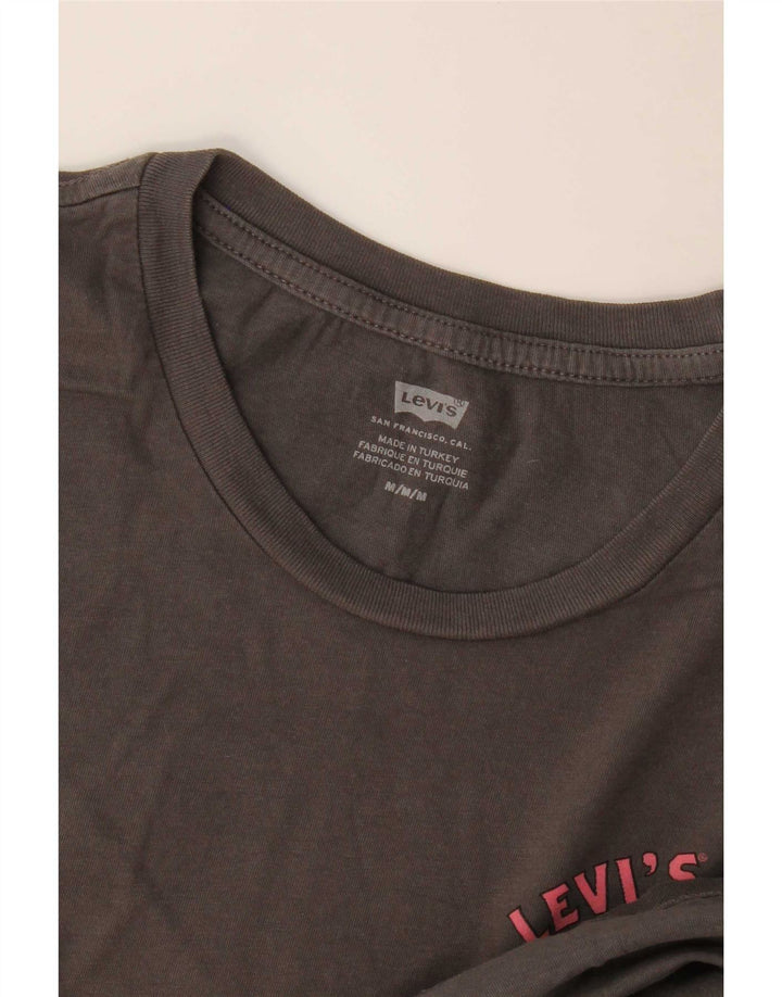 Levi's Herren Grafik-T-Shirt-Oberteil Mittelgrau