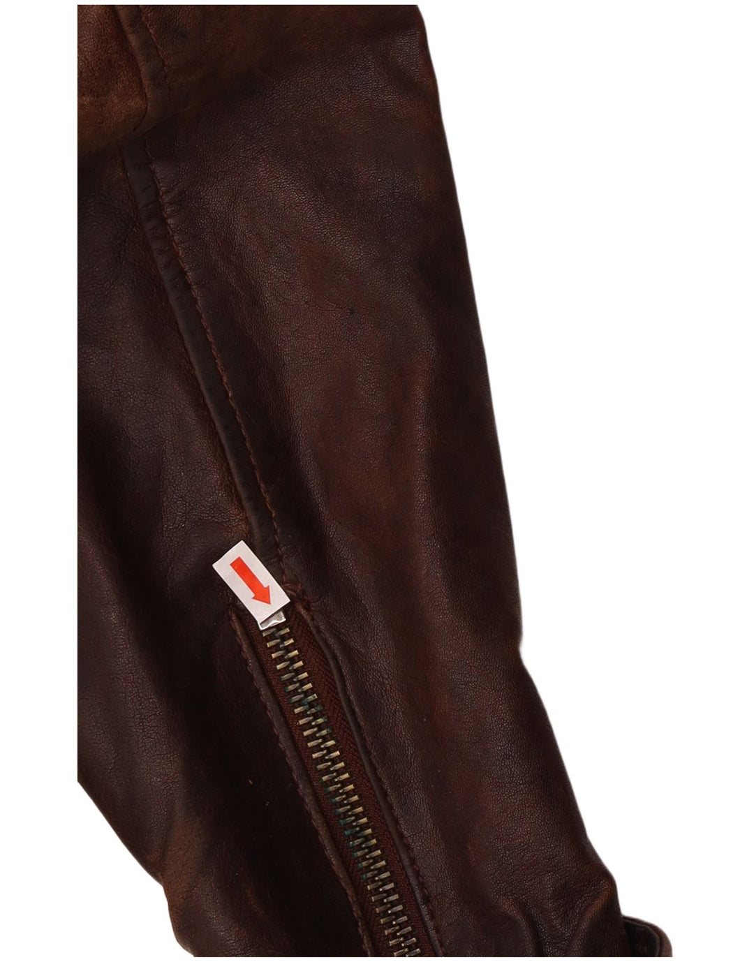 Be Edgy Herren-Lederjacke, UK 38, mittelbraunes Leder