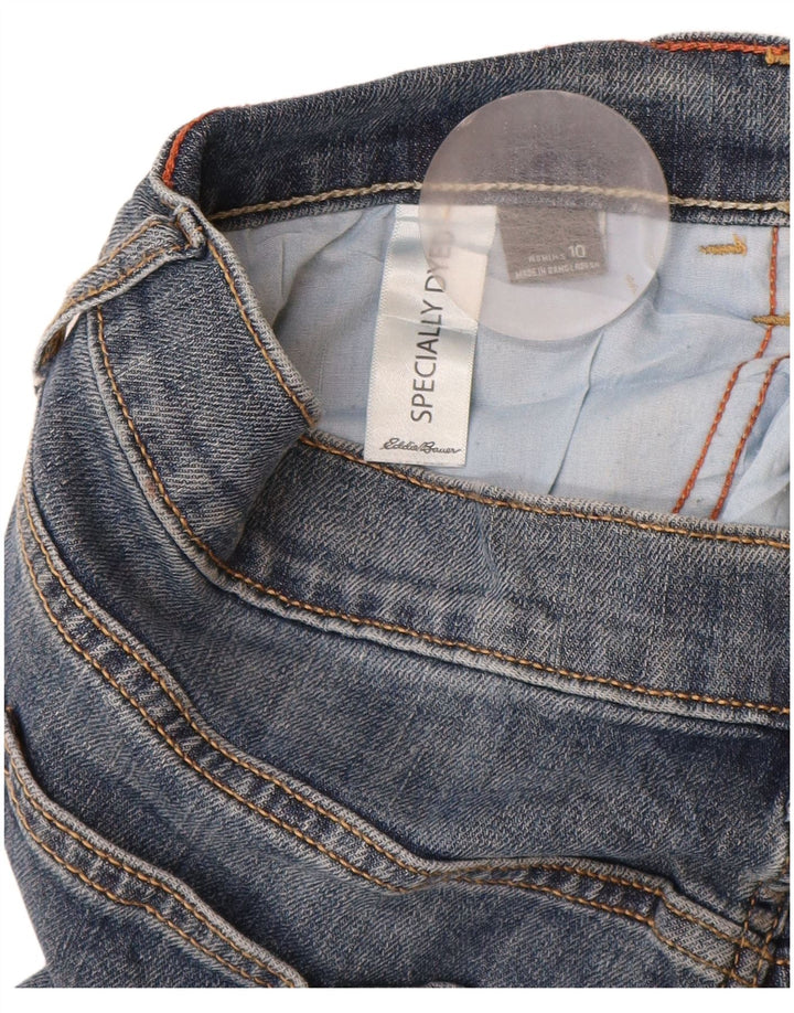 Eddie Bauer Damen Slim Jeans US 10 Large W32 L30 Blaue Baumwolle