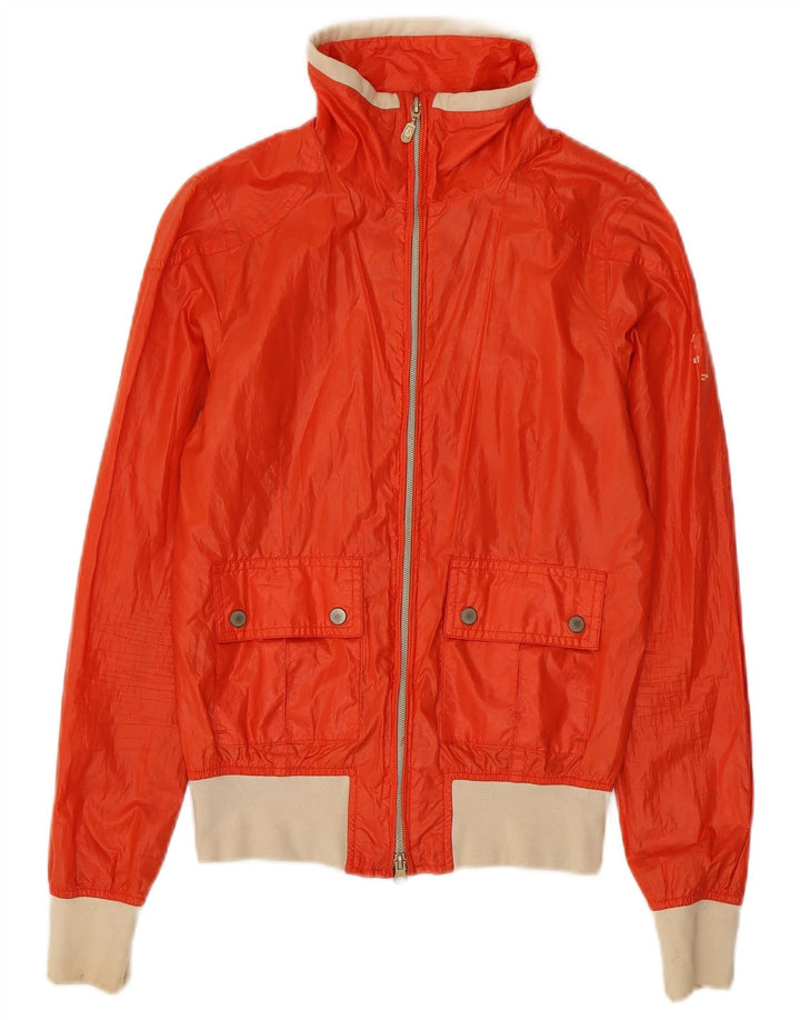 Belstaff Damen Bomberjacke IT 40 Small Orange Colourblock Polyester