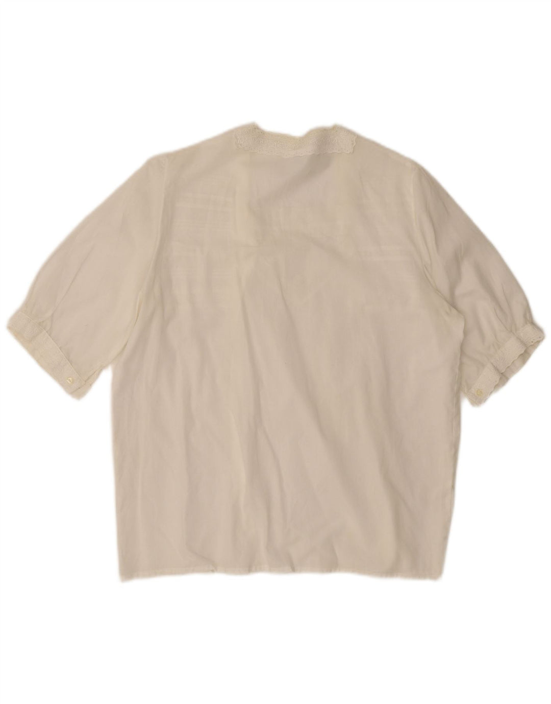 Gossl Damen-Cardigan-Oberteil mit kurzen Ärmeln, EU 40, Mittelweiß mit Blumenmuster