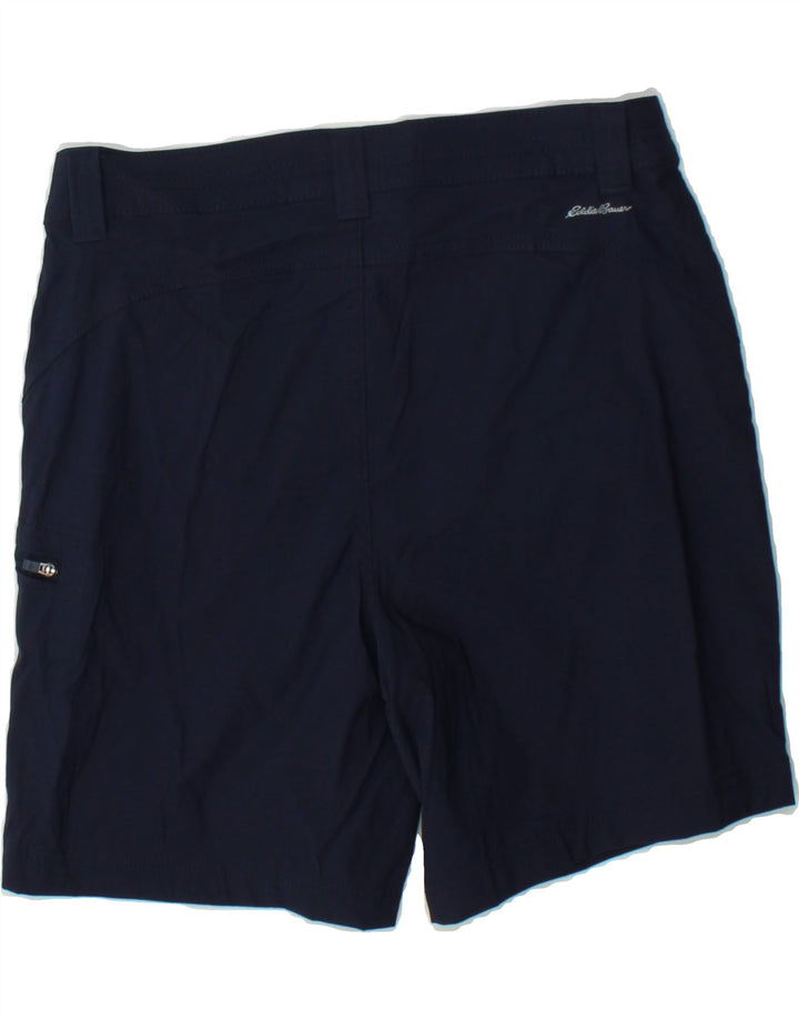 EDDIE BAUER Womens Cargo Shorts US 10 Large W32 Navy Blue Cotton Vintage Eddie Bauer and Second-Hand Eddie Bauer from Messina Hembry 