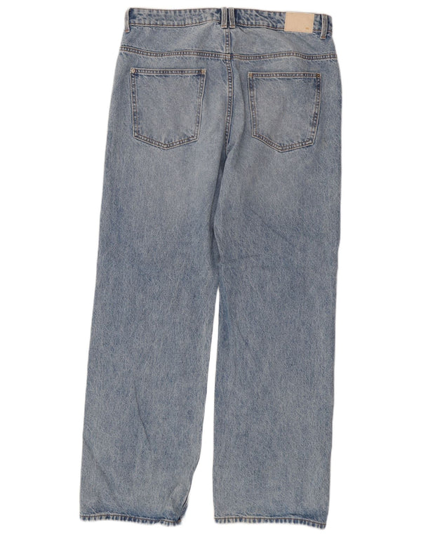 Zara Herren Straight Jeans EU 44 Large W34 L32 Blaue Baumwolle