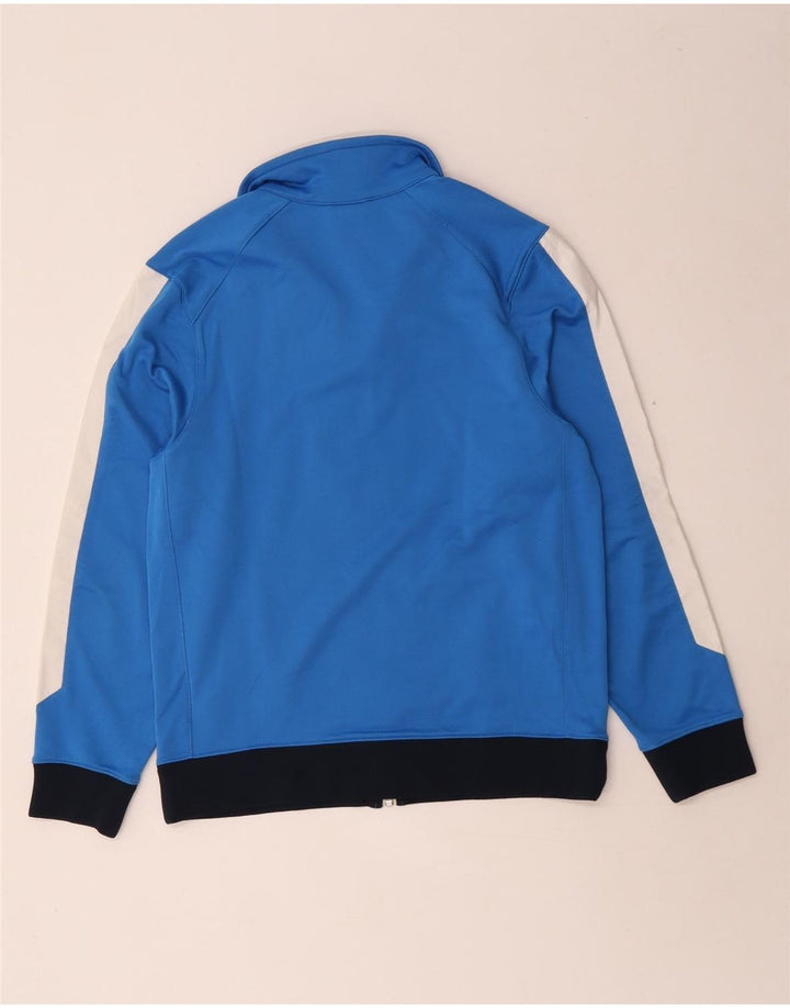 Nike Jungen-Trainingsanzug-Top-Jacke, 12–13 Jahre, groß, blaues Farbblock-Polyester