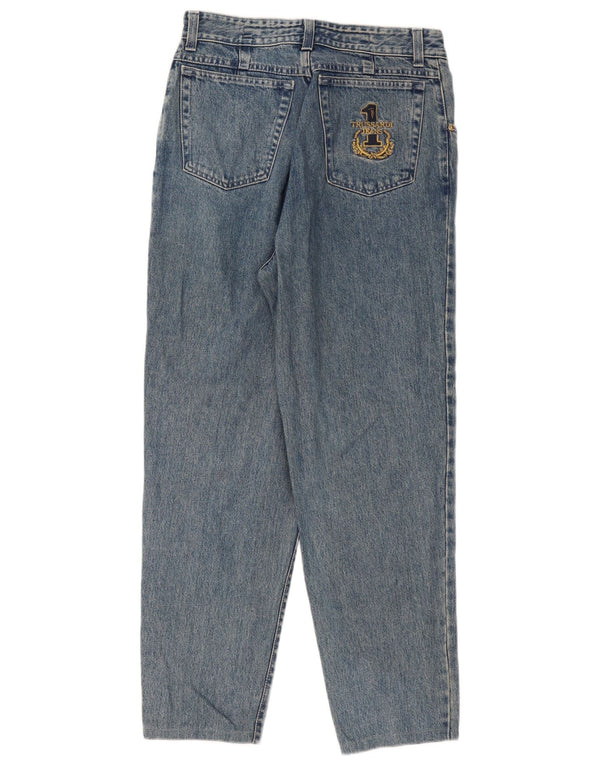 Trussardi Jeans Damen Tapered IT 48 XL W34 L28 Blaue Baumwolle