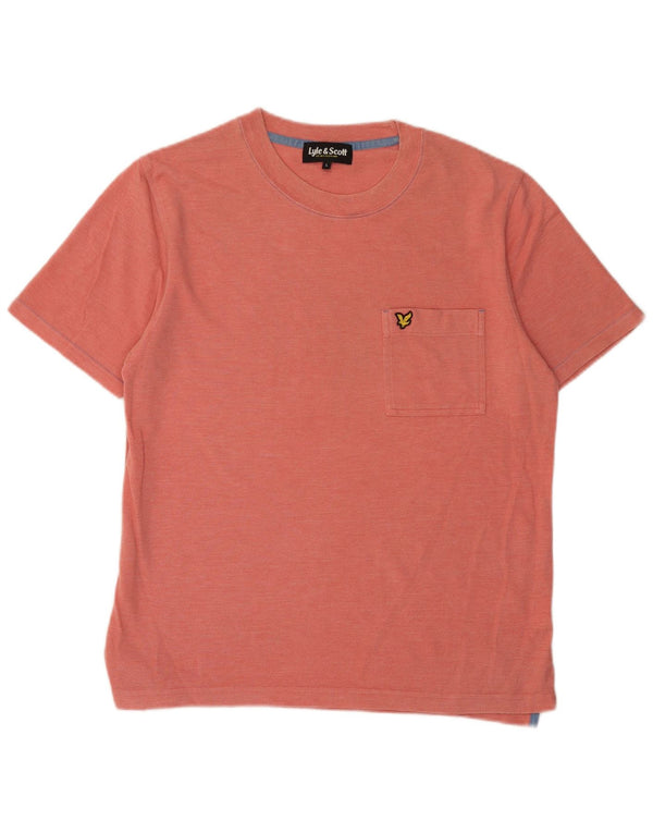 Lyle & Scott Mens T-Shirt Top Large Orange