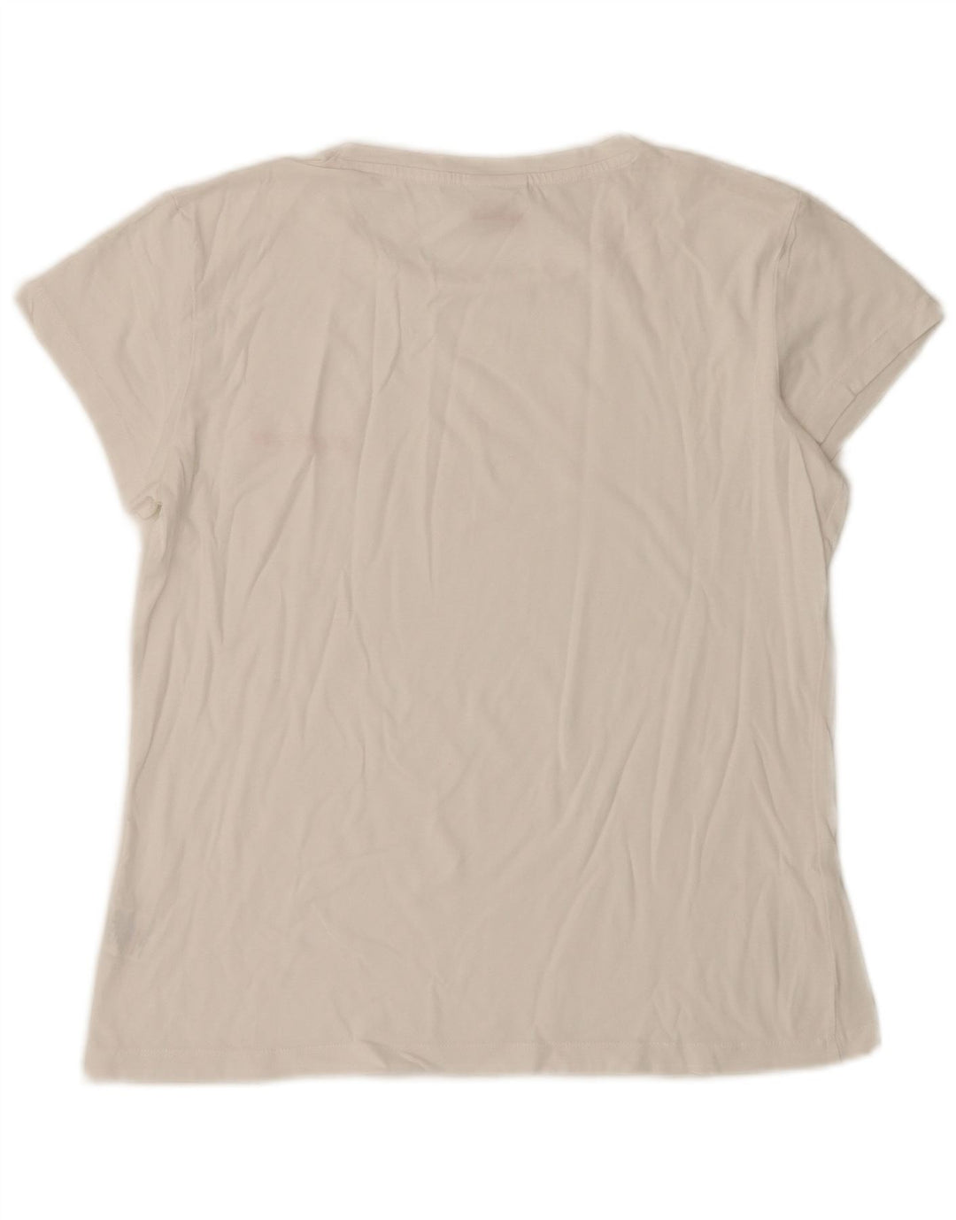LOTTO Damen T-Shirt Top UK 10 Small Weiße Baumwolle