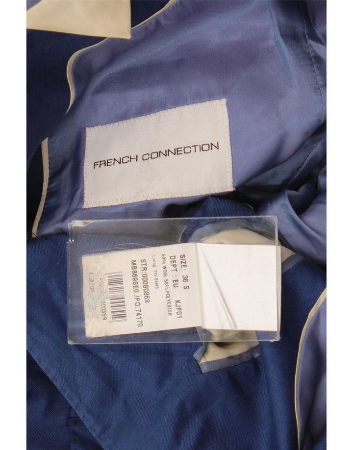 French Connection Herren-Blazer mit 2 Knöpfen und 3/4-Ärmeln, Größe 36, Blau