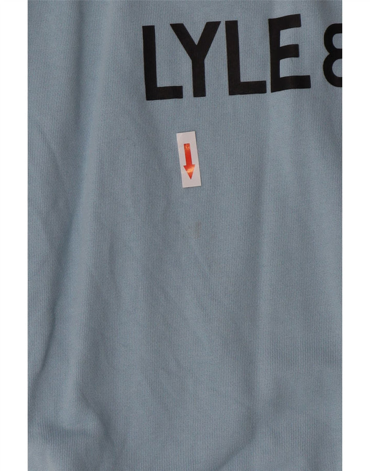 Lyle & Scott Jungen-Sweatshirt mit Grafik, 12–13 Jahre, blaue Baumwolle