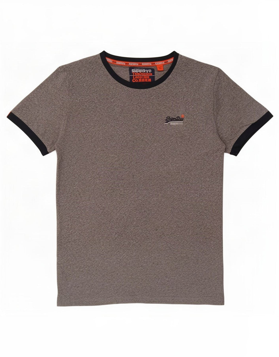 Superdry Herren T-Shirt Top Large Grau Baumwolle