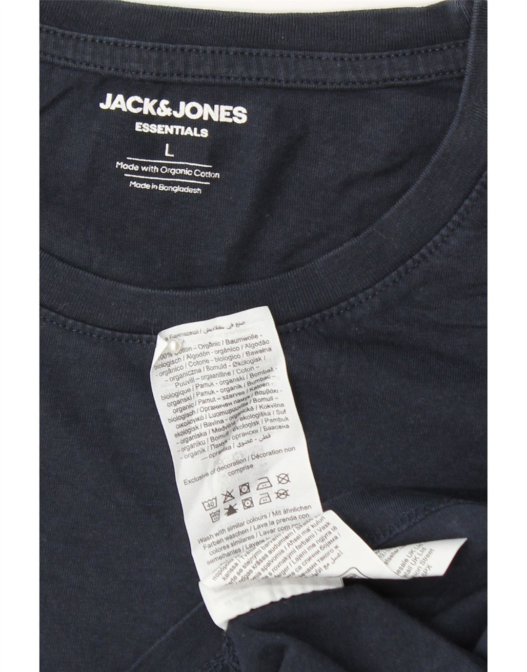Jack & Jones Herren T-Shirt Top Large Marineblau Baumwolle