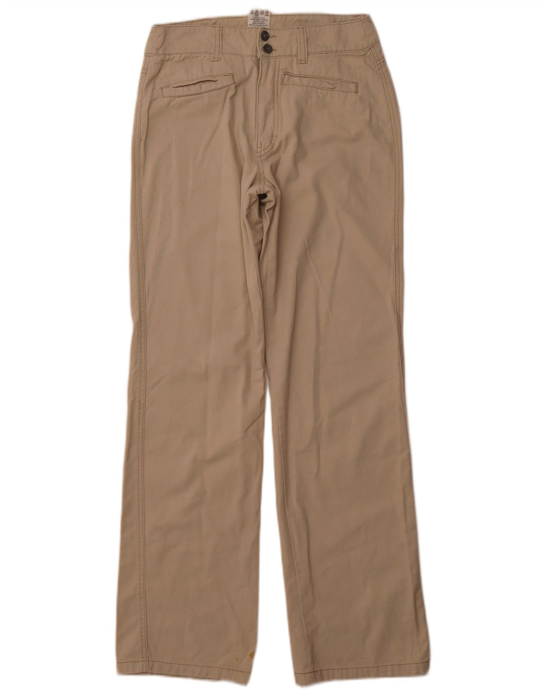 CALVIN KLEIN Damen Gerade Freizeithose W28 L32 Beige Baumwolle