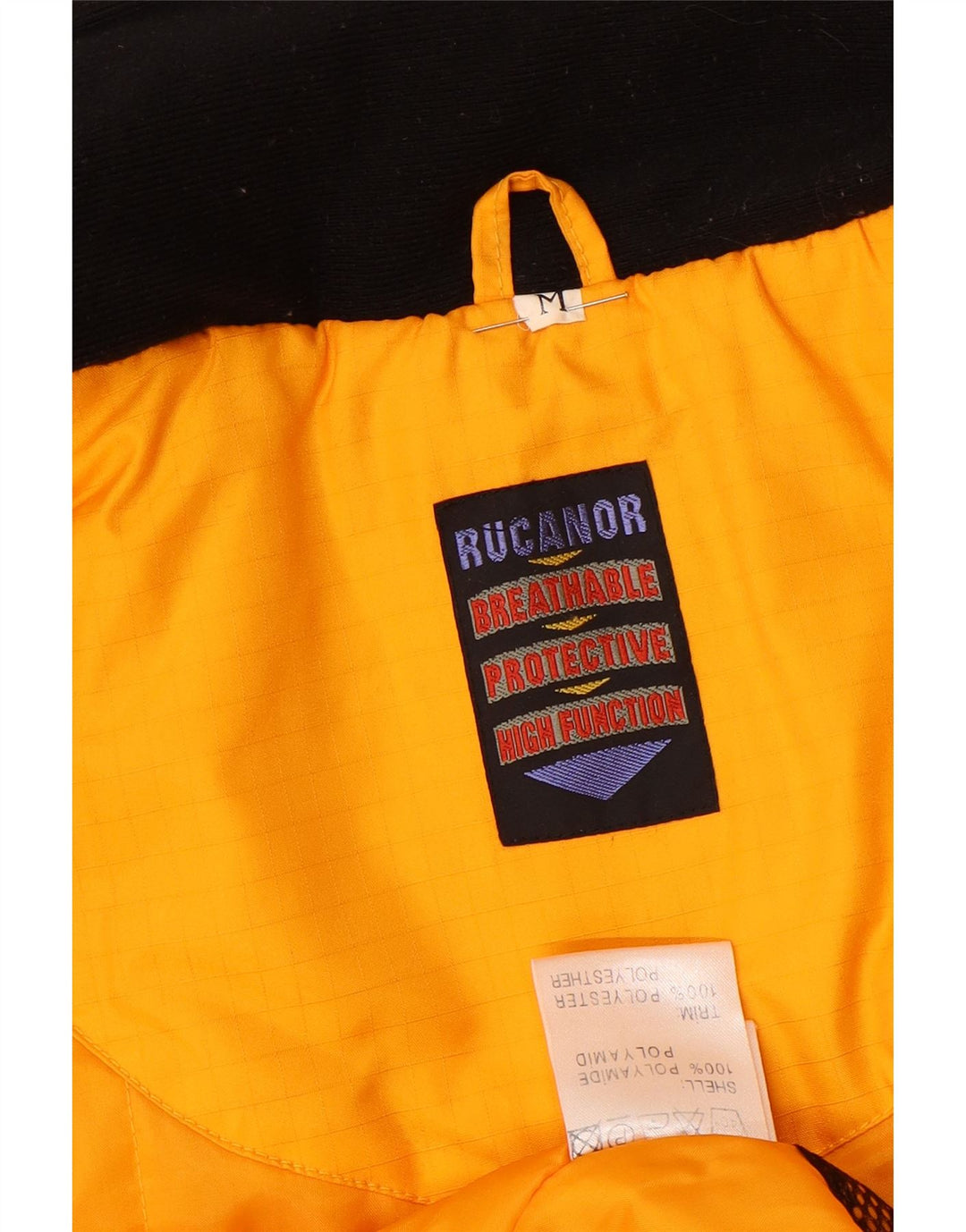 RUCANO Herren-Jacke mit lockerer Passform, UK 48, Mittelgelb, Farbblock