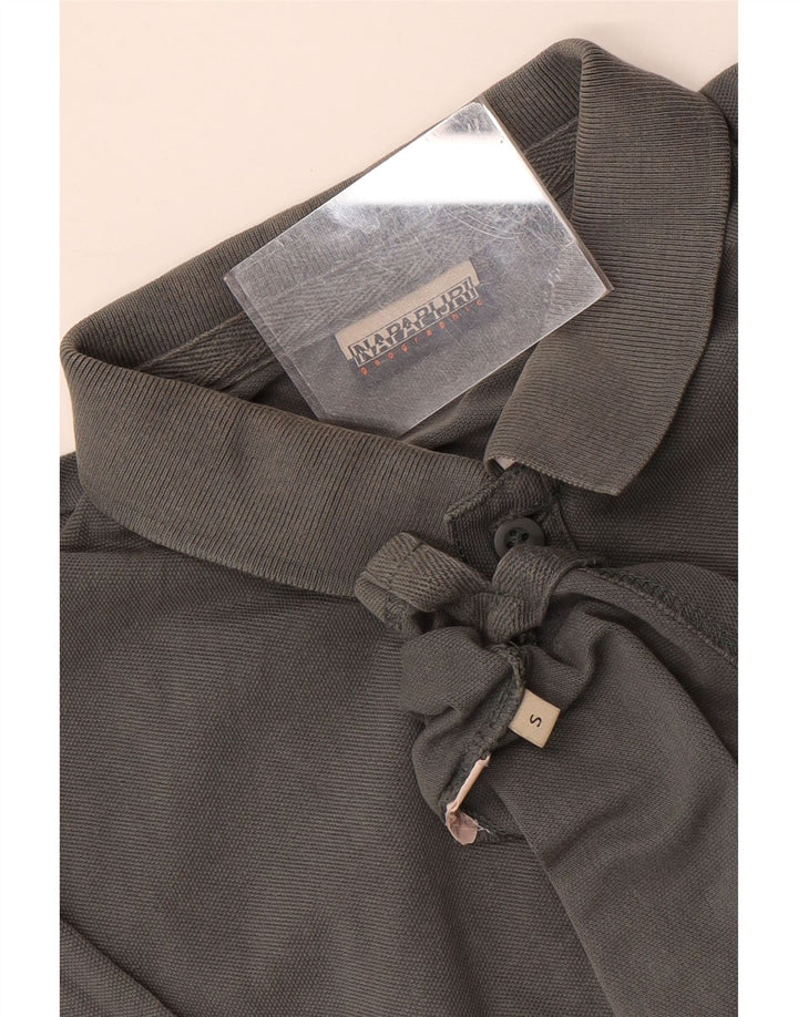 Napapijri Herren Geographic Poloshirt Small Grau
