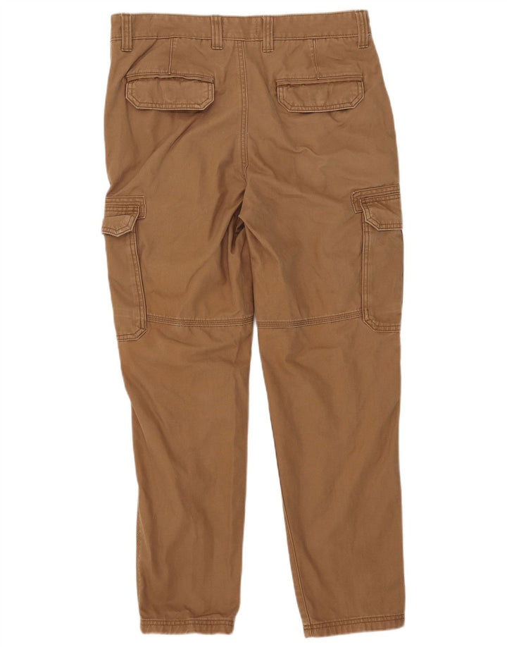 Marks & Spencer Herren Slim Cargohose W32 L27 Beige Baumwolle