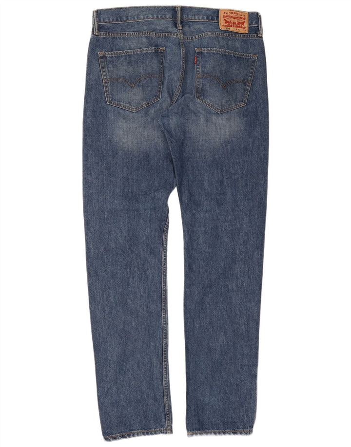 Levi's Herren 508 Regular Tapered Jeans W33 L34 Blaue Baumwolle