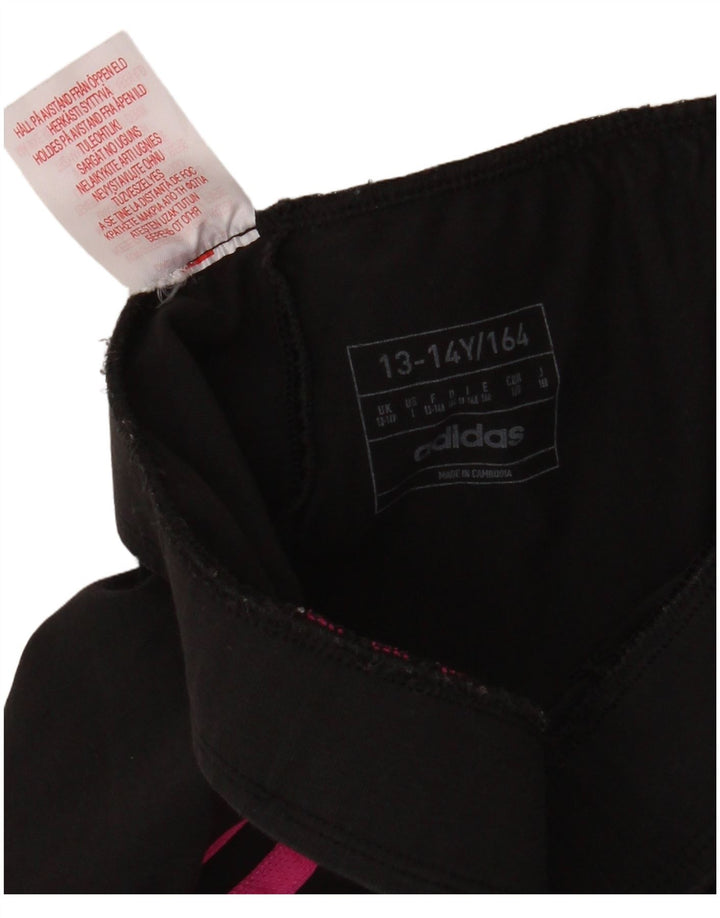 ADIDAS Mädchen Leggings 13-14 Jahre Schwarz