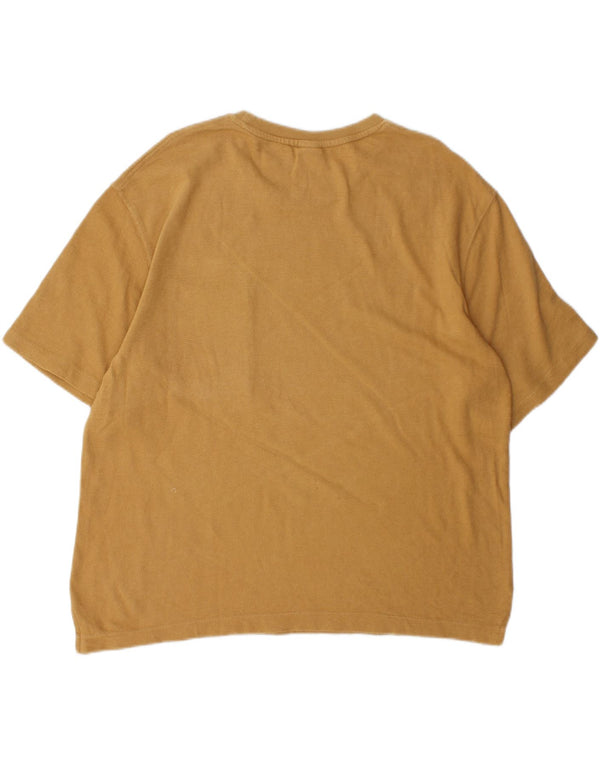 Zara Damen Übergroßes T-Shirt Top UK 12 Mittelbraun