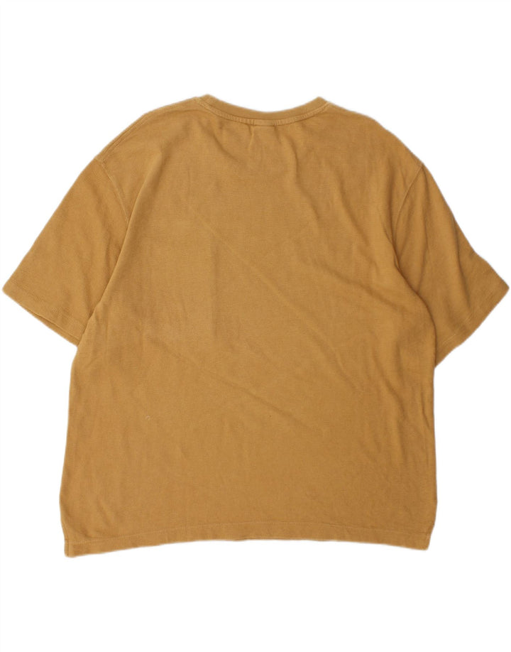Zara Damen Übergroßes T-Shirt Top UK 12 Mittelbraun
