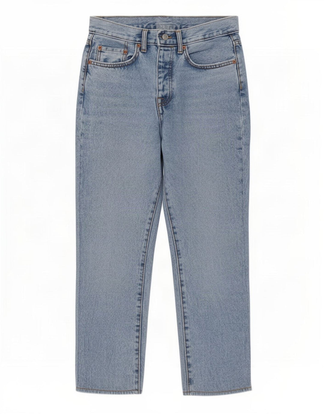 Zara Damen Straight Jeans EU 36 XS W29 L25 Blau