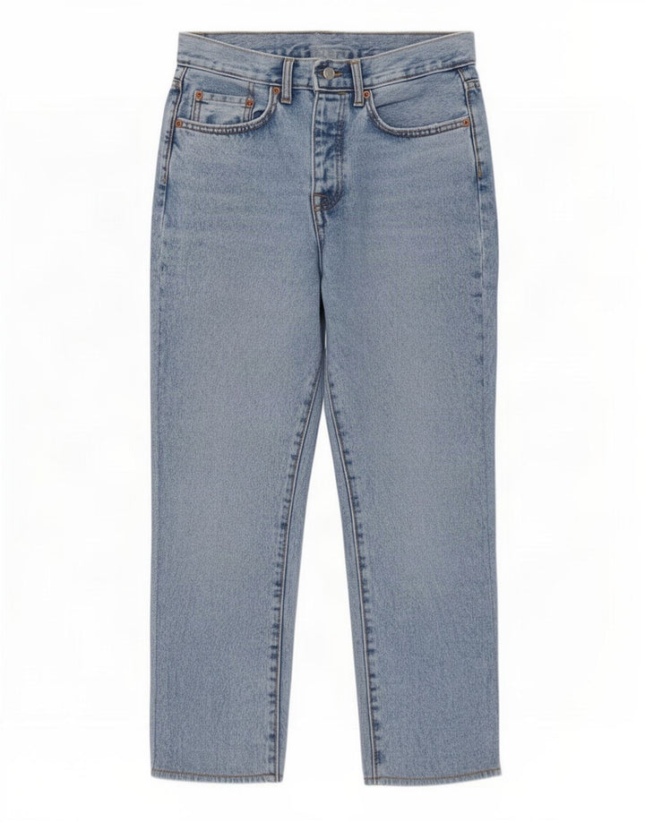 Zara Damen Straight Jeans EU 36 XS W29 L25 Blau