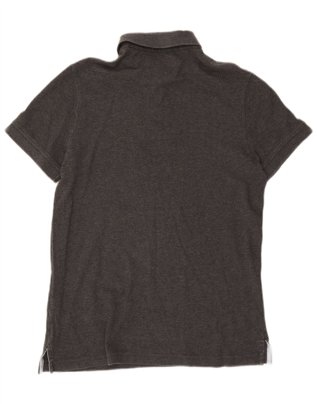 Tommy Hilfiger Herren-Poloshirt, kleine graue Baumwolle