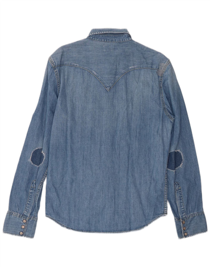 LEVI'S Herren-Jeanshemd aus mittelblauer Baumwolle